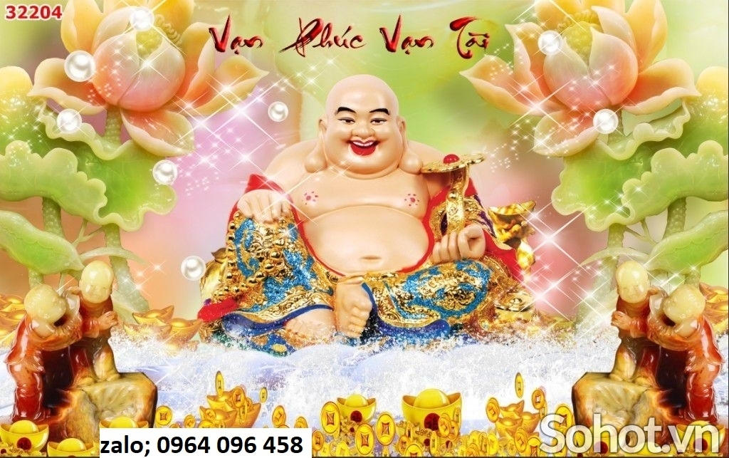 Tranh gạch 3d phật di lặc - CNV66