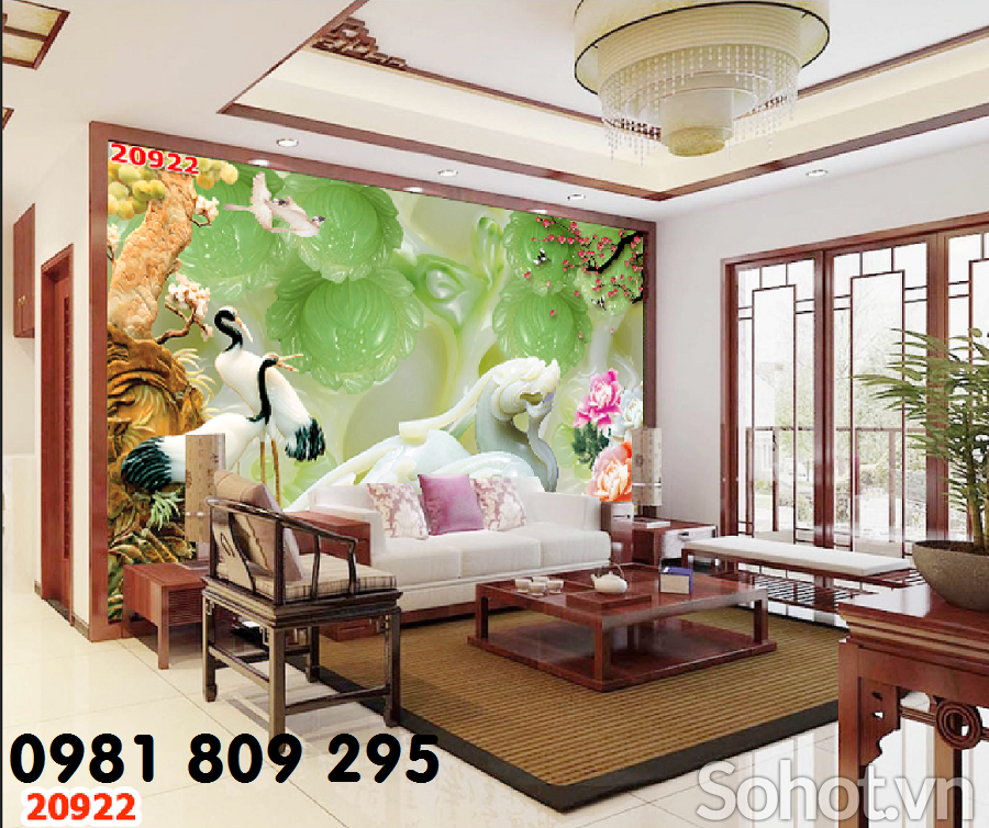 Gạch trang trí 3d sứ ngọc