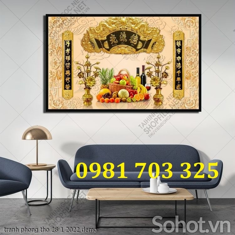 Tranh gạch ốp nhà mồ