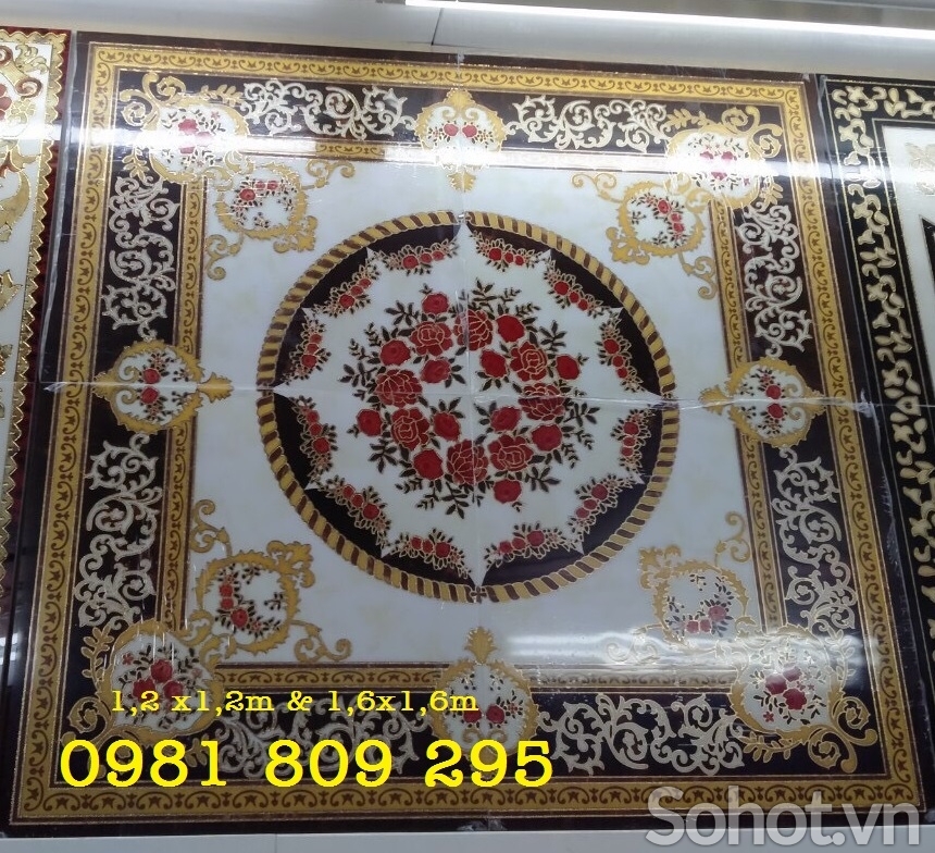 Gạch chiếu thảm vuông phòng khách hp6766