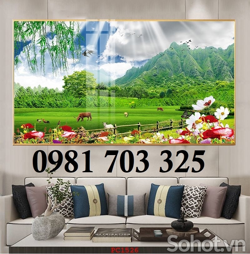 Tranh gạch men phong cảnh 3D