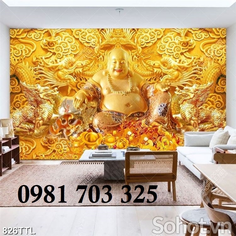 Gạch tranh đẹp 3d tài lộc