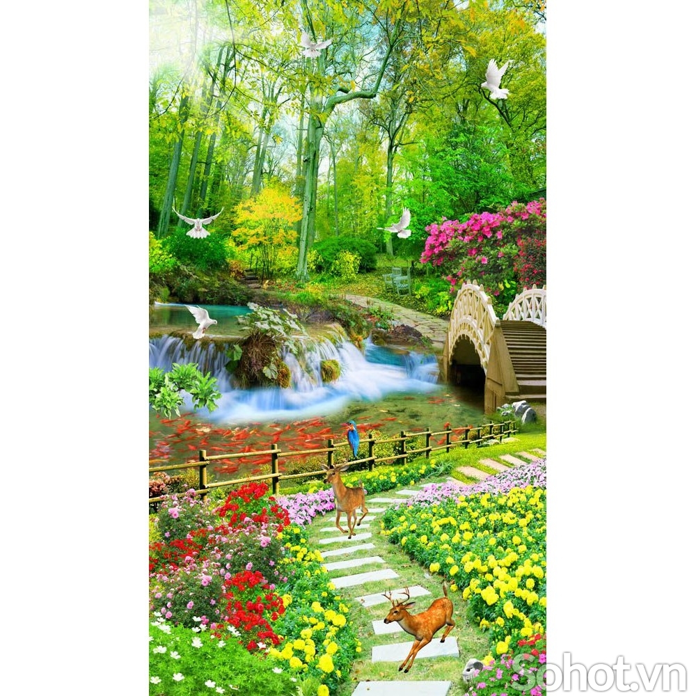 Tranh gạch 3d phong cảnh thiên nhiên - SXC6