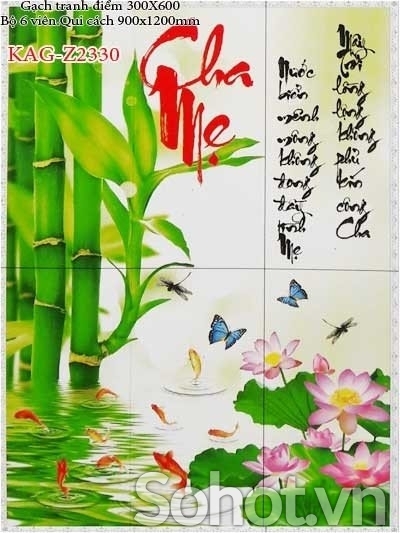 Gạch tranh 3d ốp mộ - 422XN