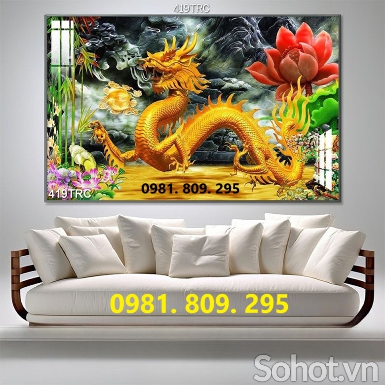 Tranh gạch rồng phượng HH8238