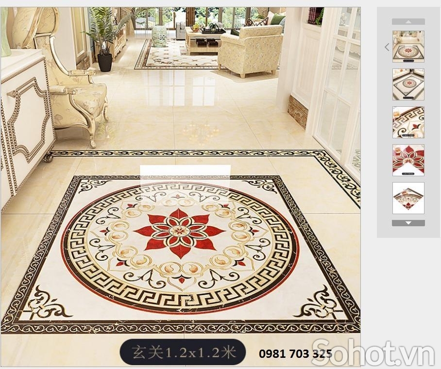 Thảm gạch trang trí cao cấp chiếu nghỉ