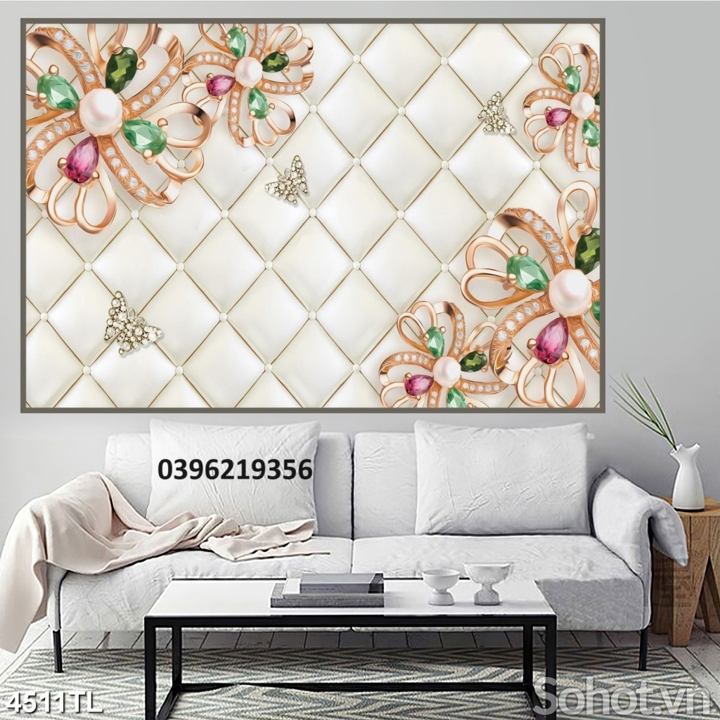 Tranh gạch lụa 3D đẹp