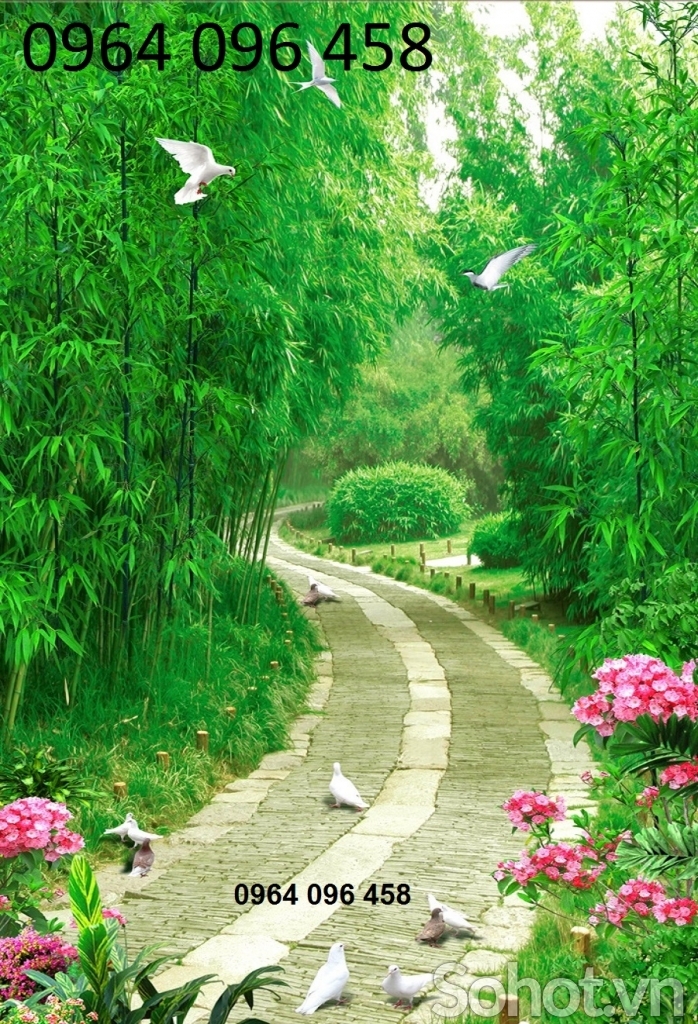 Tranh gạch 3d ốp tường hành lang - KCBV73
