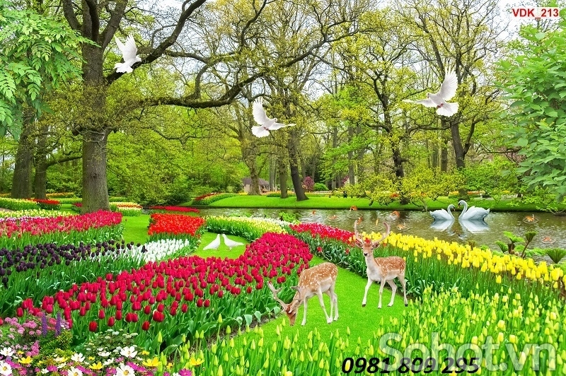 Tranh gạch men - gạch tranh 3d phong cảnh