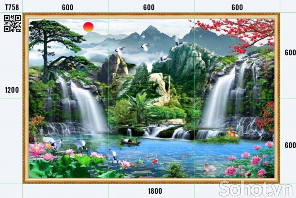 Tranh gạch phong cảnh đẹp