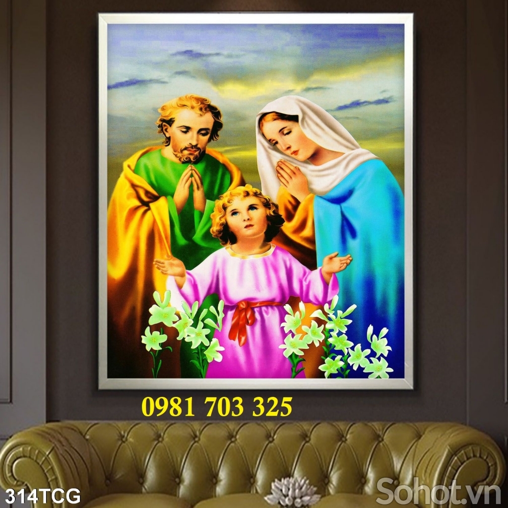 Tranh gạch 3d trang trí công giáo