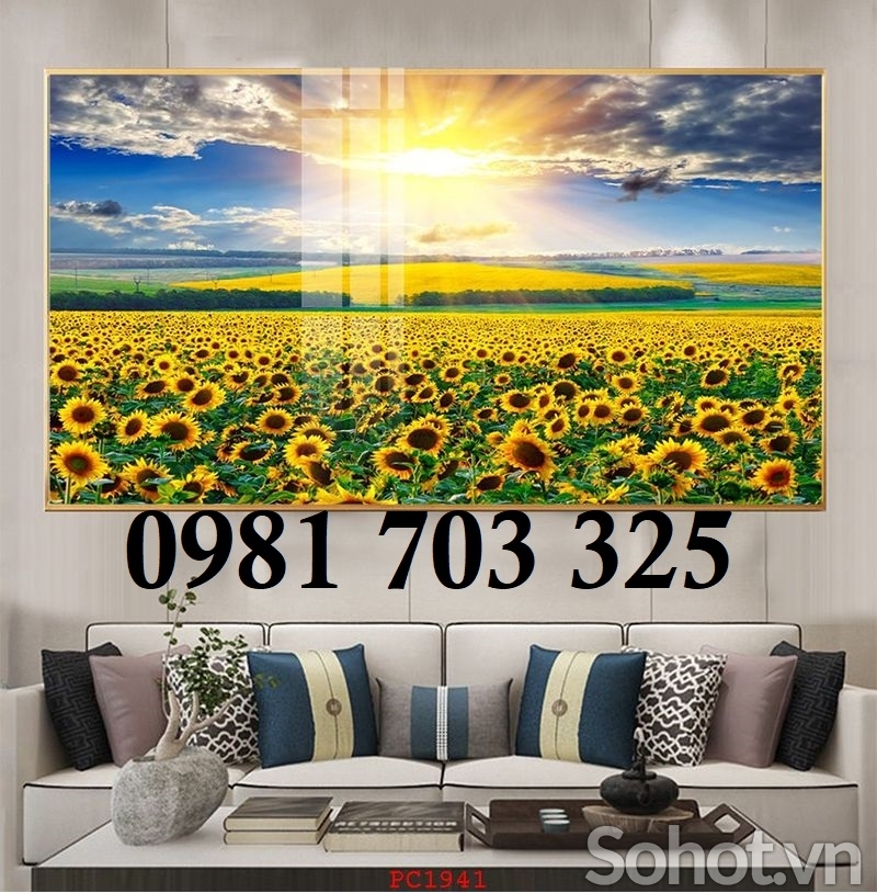 Gạch tranh đẹp trang trí phòng khách