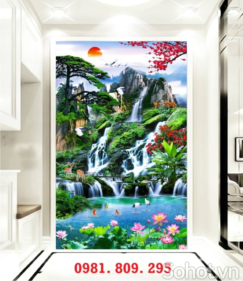 Gạch ốp tường cầu thang 3d HN1999