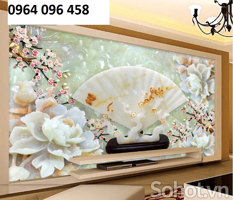 gạch tranh 3d phong thủy mệnh kim - 654CM