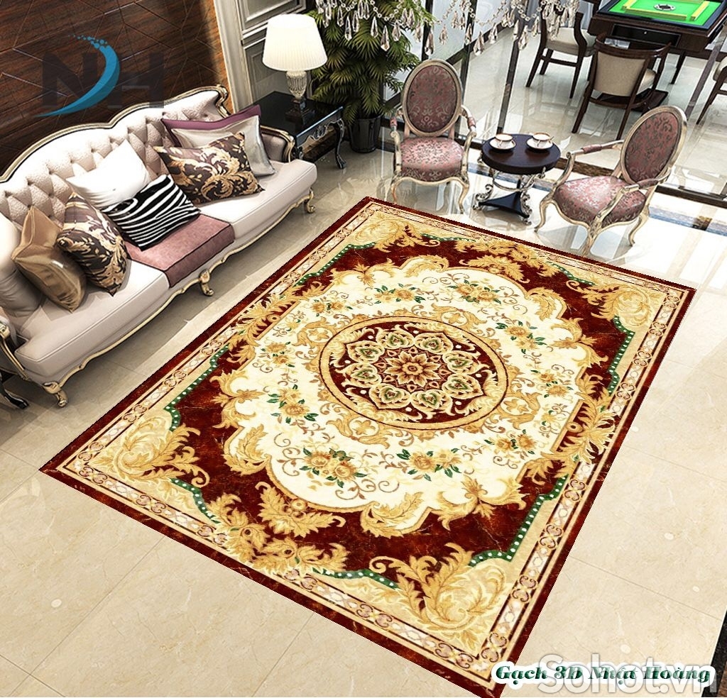 Gạch thảm lát nền nhà phòng khách - BN76