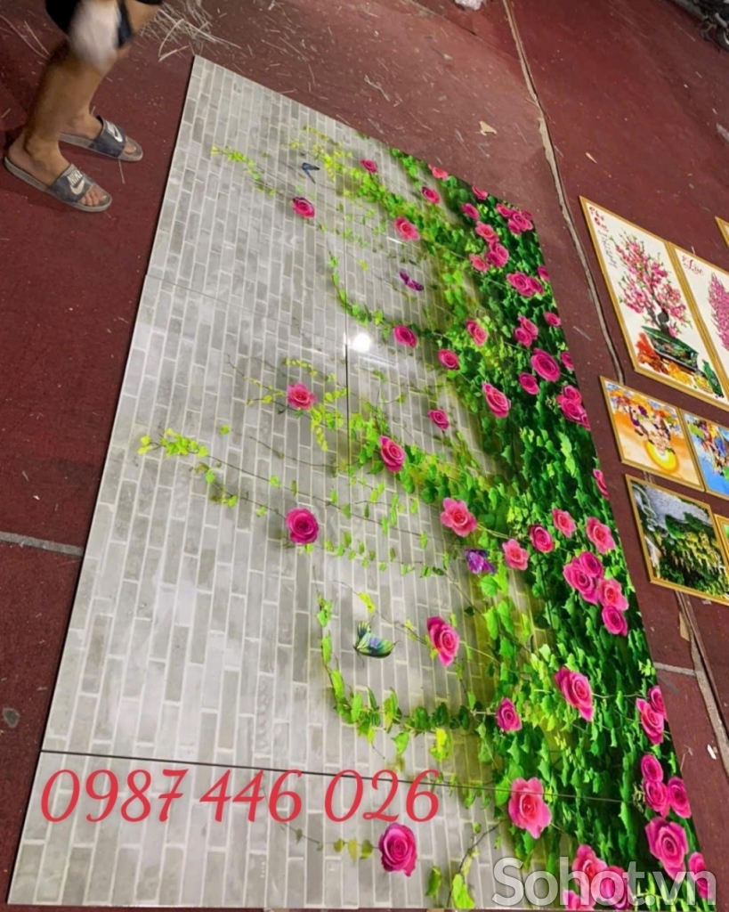Gạch in tranh 3d ốp tường HP77733