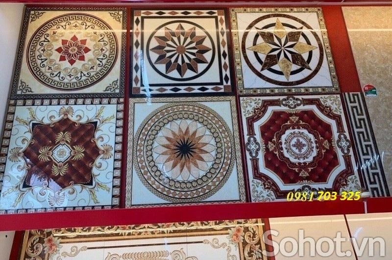 Thảm gạch trang trí đẹp phòng khách
