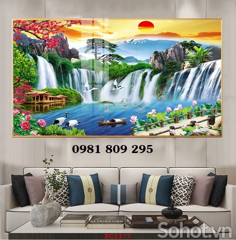 Gạch tranh 3d - tranh gạch phong cảnh