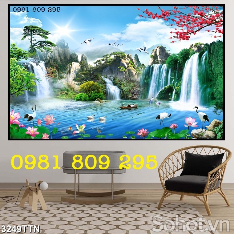 tranh 3d phong cảnh - tranh gạch 3d phong cảnh