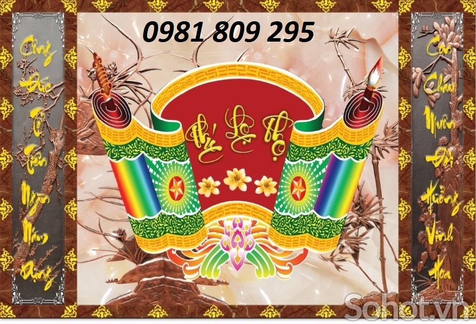 tranh gạch ốp tường 3d phòng thờ