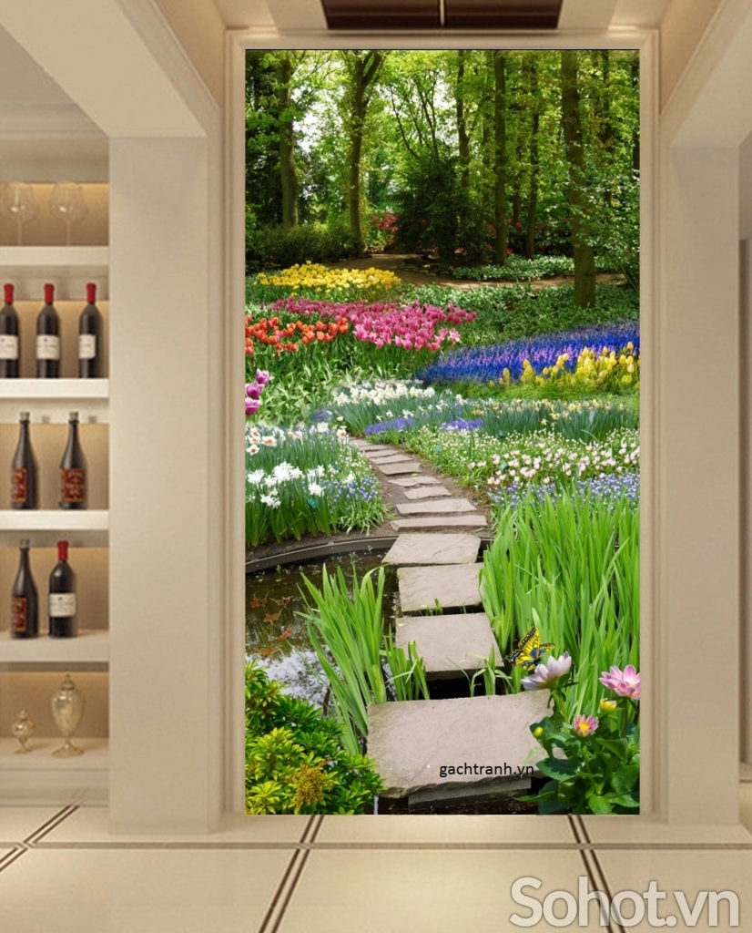 Tranh gạch 3d trang trí tường nhà - DCC33