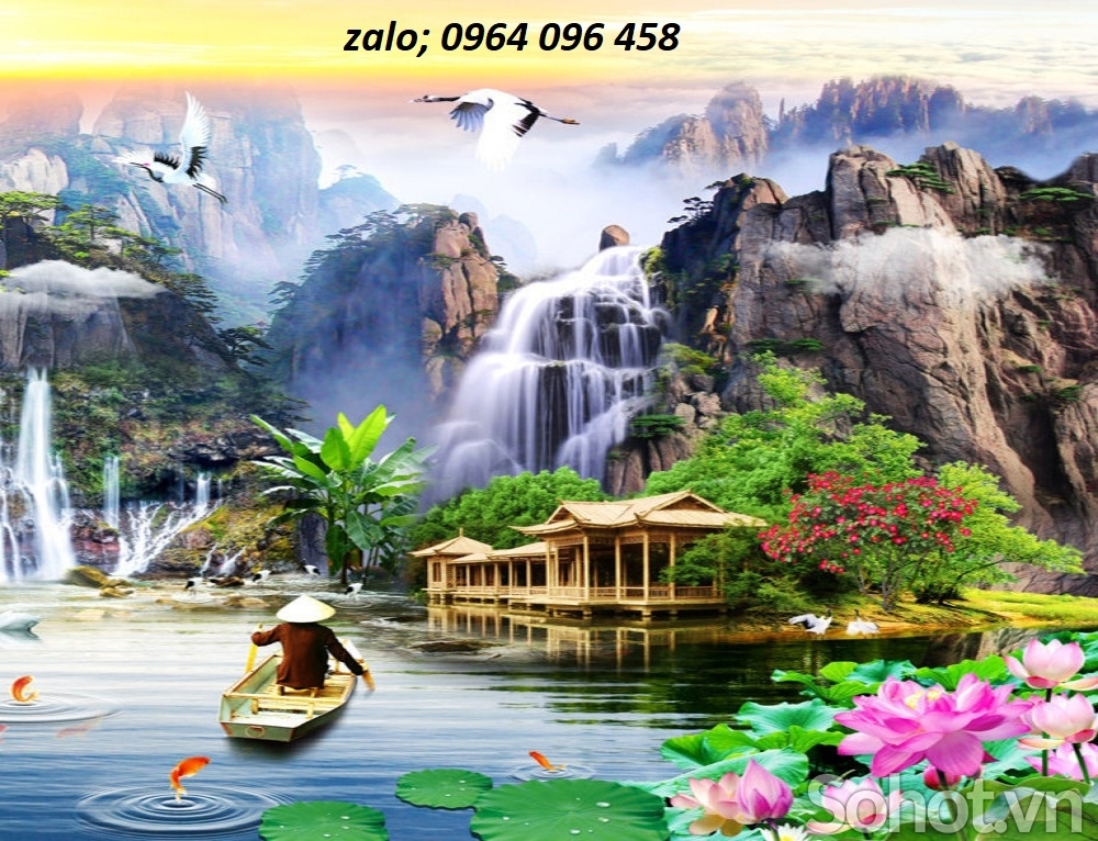 Tranh gạch 3d phong cảnh đồng quê - JSXX22