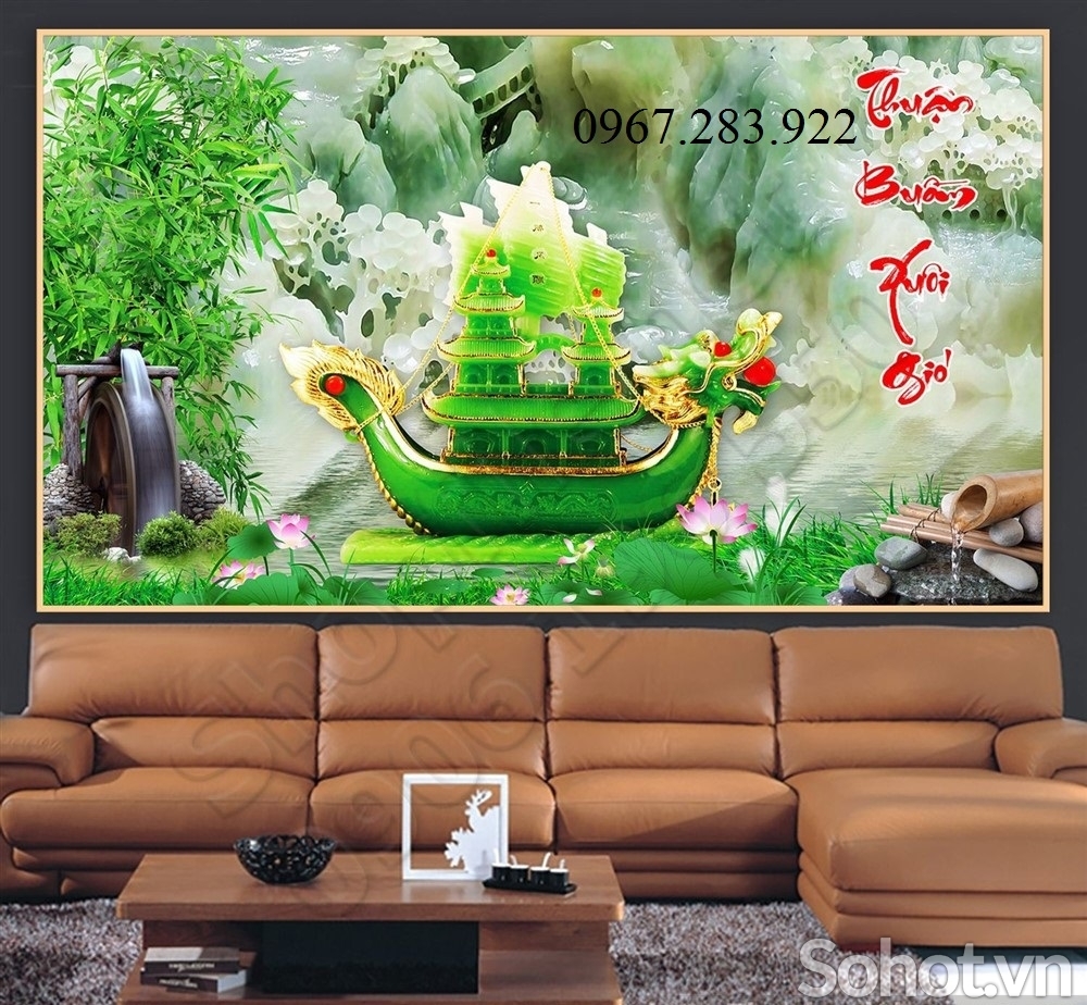 Gạch ốp tường 3D thuyền buồm