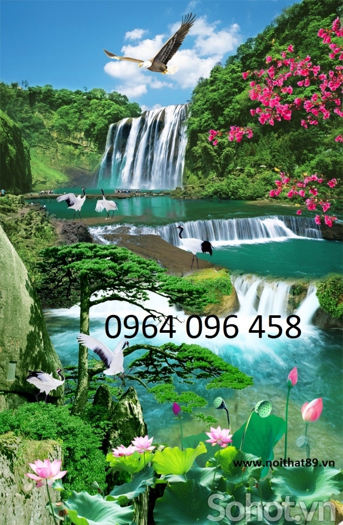 Tranh gạch 3d cảnh đồng quê - SXM0322