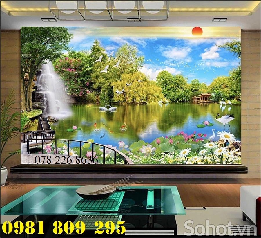 Tranh gạch - tranh phong cảnh trang trí