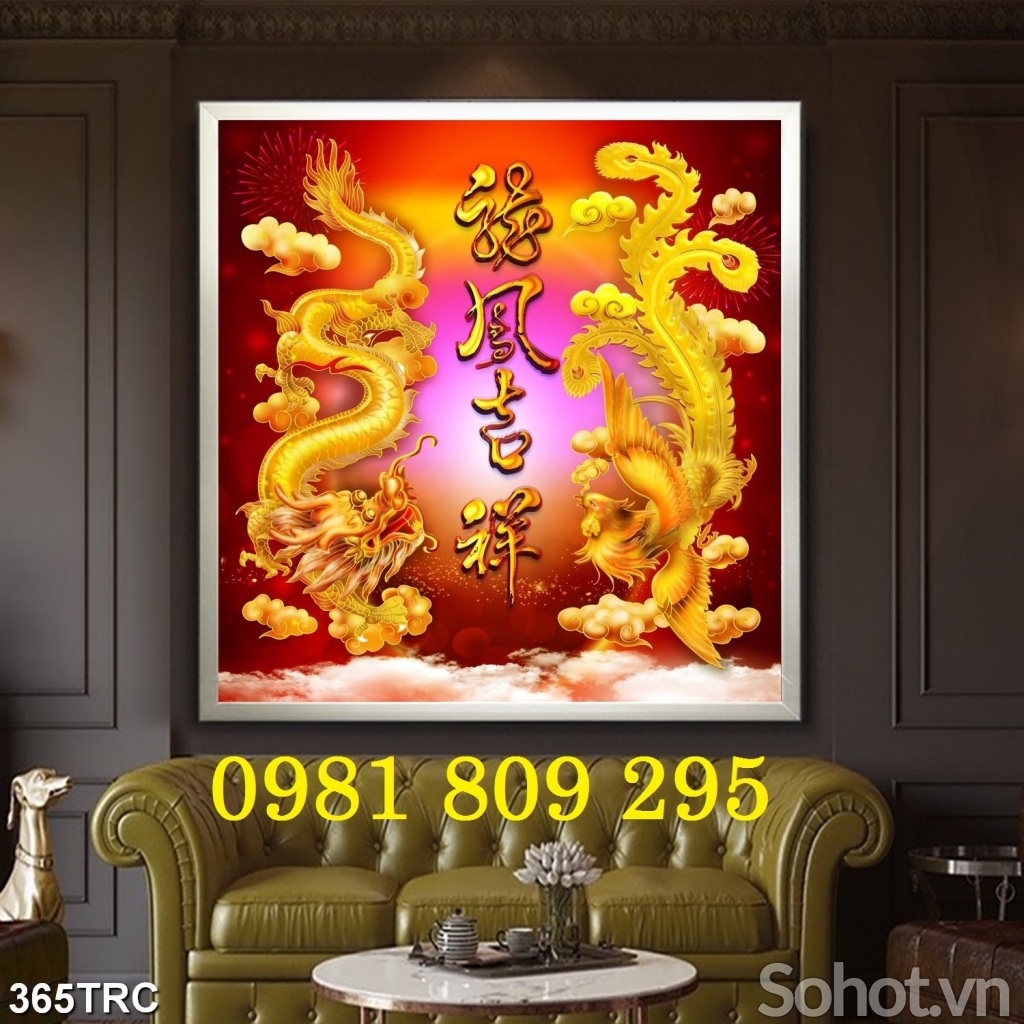 Mẫu gạch 3d hình rồng trang trí