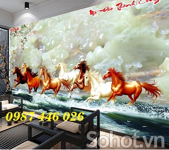 Gạch tranh mã đáo thành công HP9822