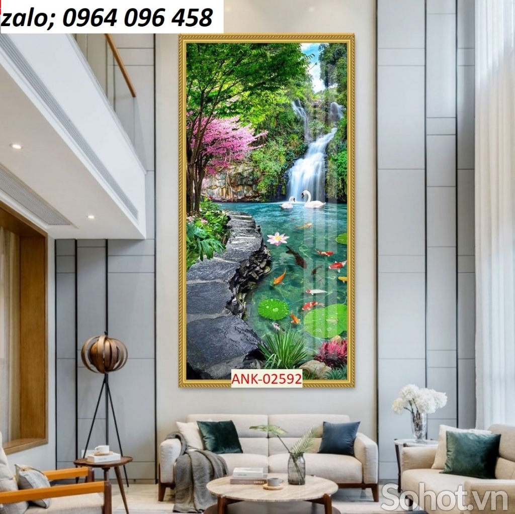 Tranh gạch 3d ốp tường phong cảnh - HDX44