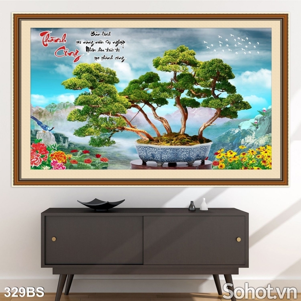 Tranh gạch 3d cây cảnh - 9966CB