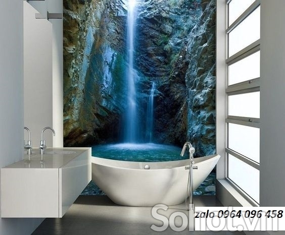 Tranh gạch 3d ốp tường phòng tắm - SCXV3