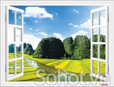 gạch 3d tranh cửa sổ - SNB63