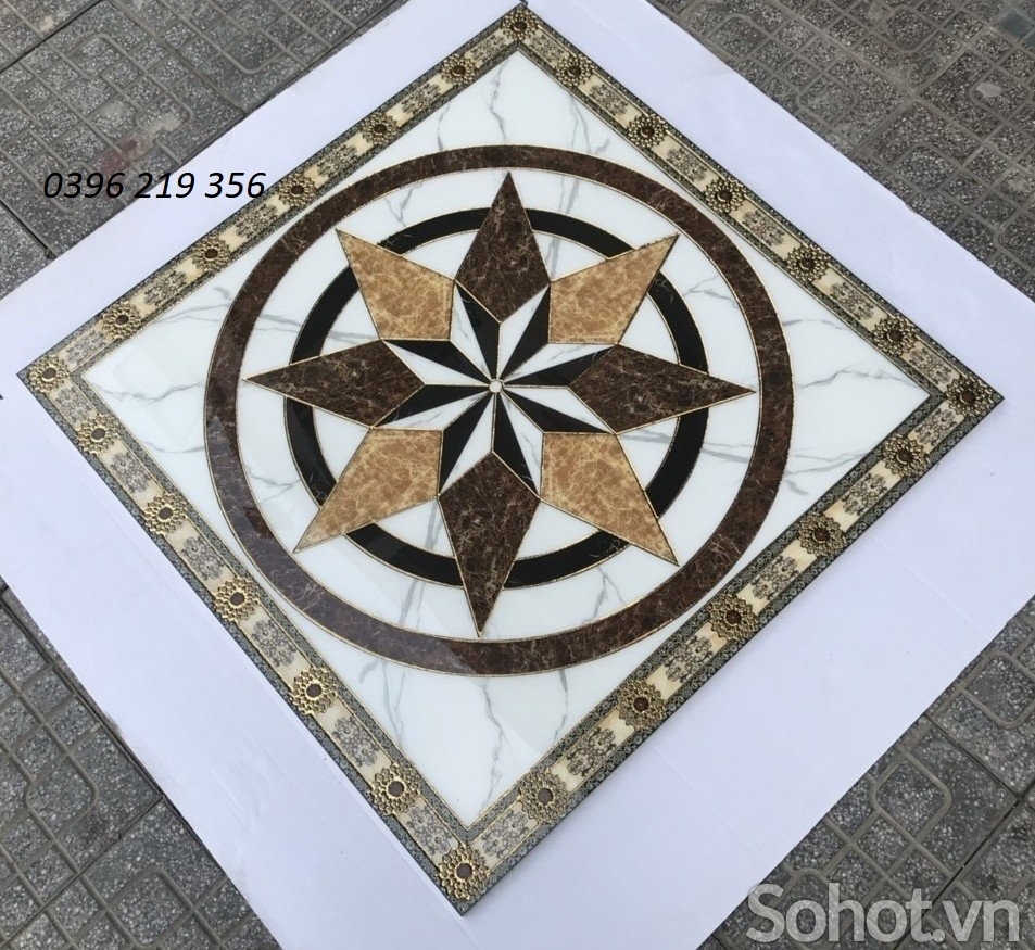 Chiếu nghỉ 3d trang trí cầu thang-thảm gạch