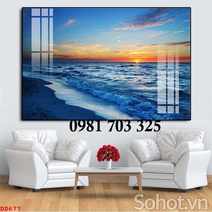 Gạch tranh 3D cảnh biển đẹp