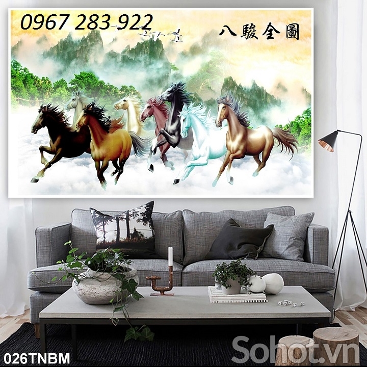 Gạch trang trí tường họa tiết mã đáo thành công