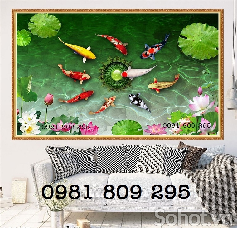 Mẫu gạch trang trí hoa sen