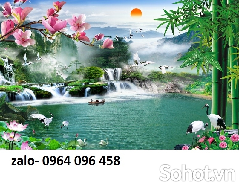 Tranh gạch phông cảnh đồng quê 3d - KCN32