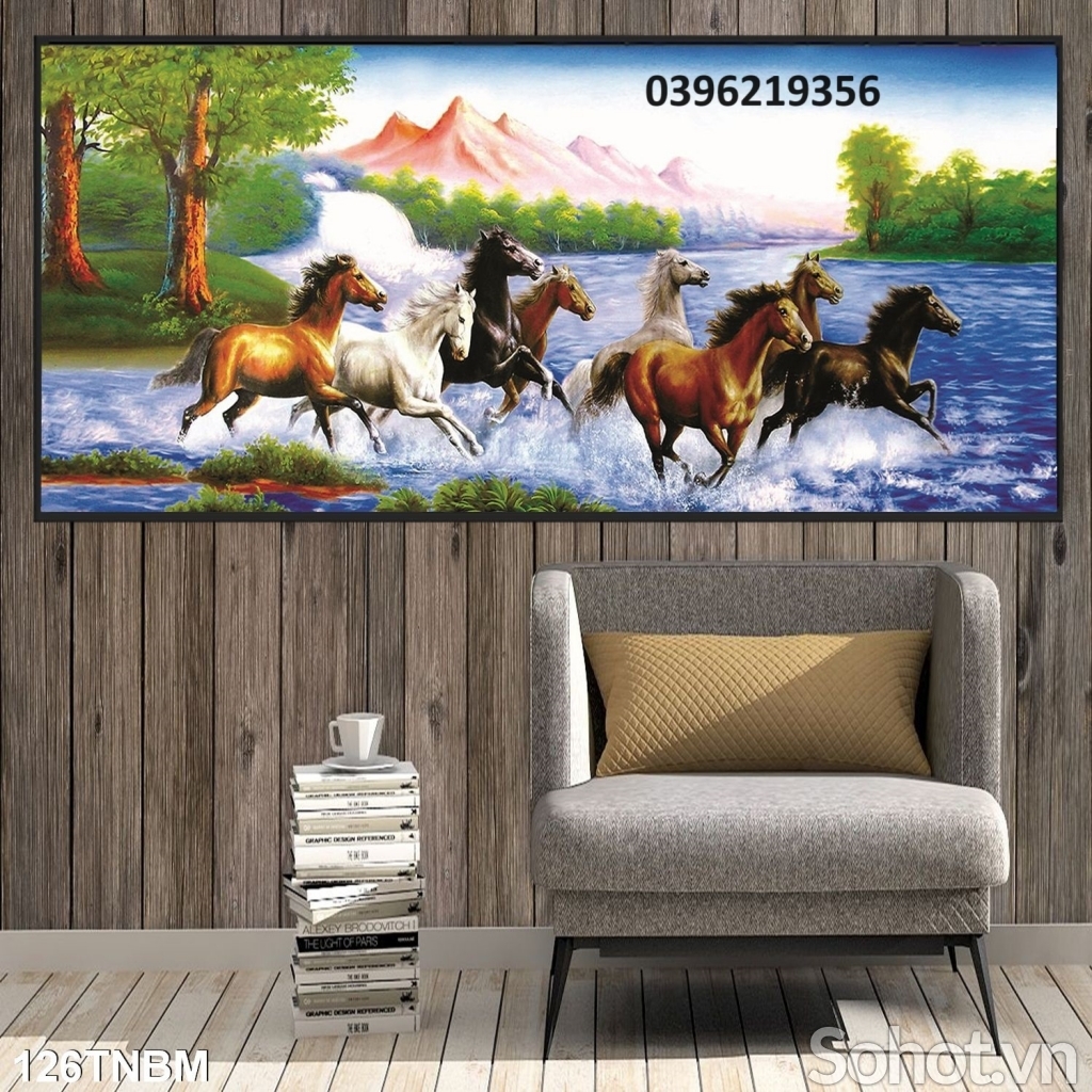 Gạch tranh mã đáo 3D đẹp