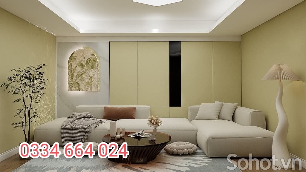 Ốp tường sợi thần tre cao cấp hiện đại