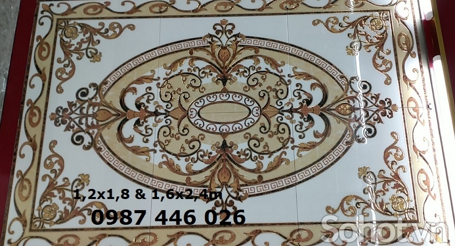 Gạch thảm khắc vàng HP7729