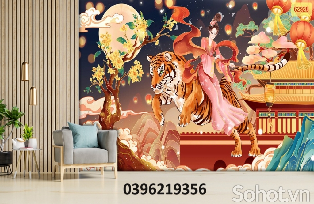 Tranh hổ đẹp 3D