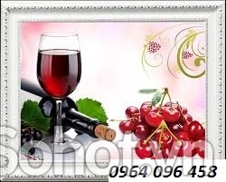 Gạch tranh 3d ốp tường phòng bếp - 9777CN