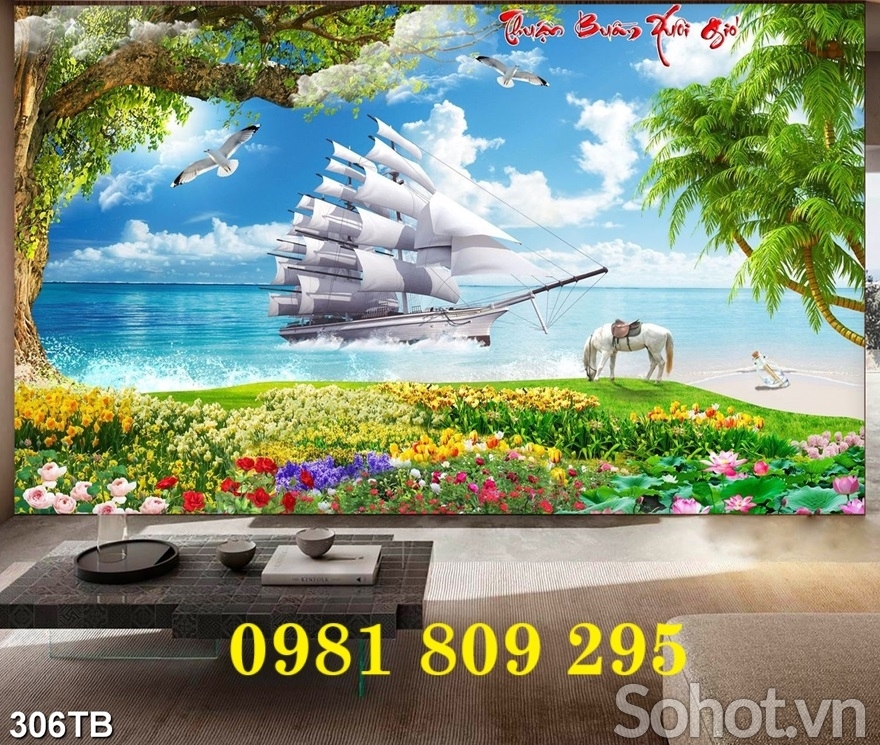 Tranh gạch ốp tường đẹp 3d