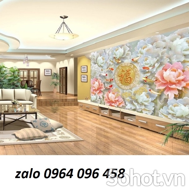 Tranh 3d phong thủy - tranh gạch 3d phong thủy - KHG54