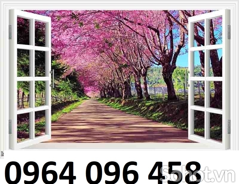 Gạch tranh 3d cửa sổ - LCX33