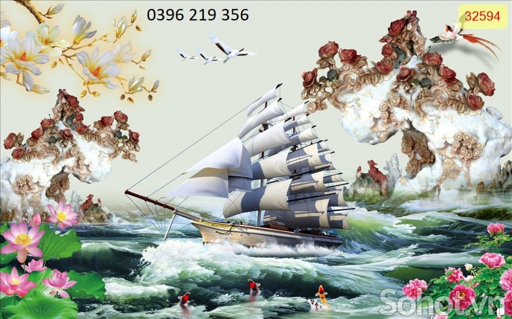 Gạch tranh - Tranh trang trí tường 3d