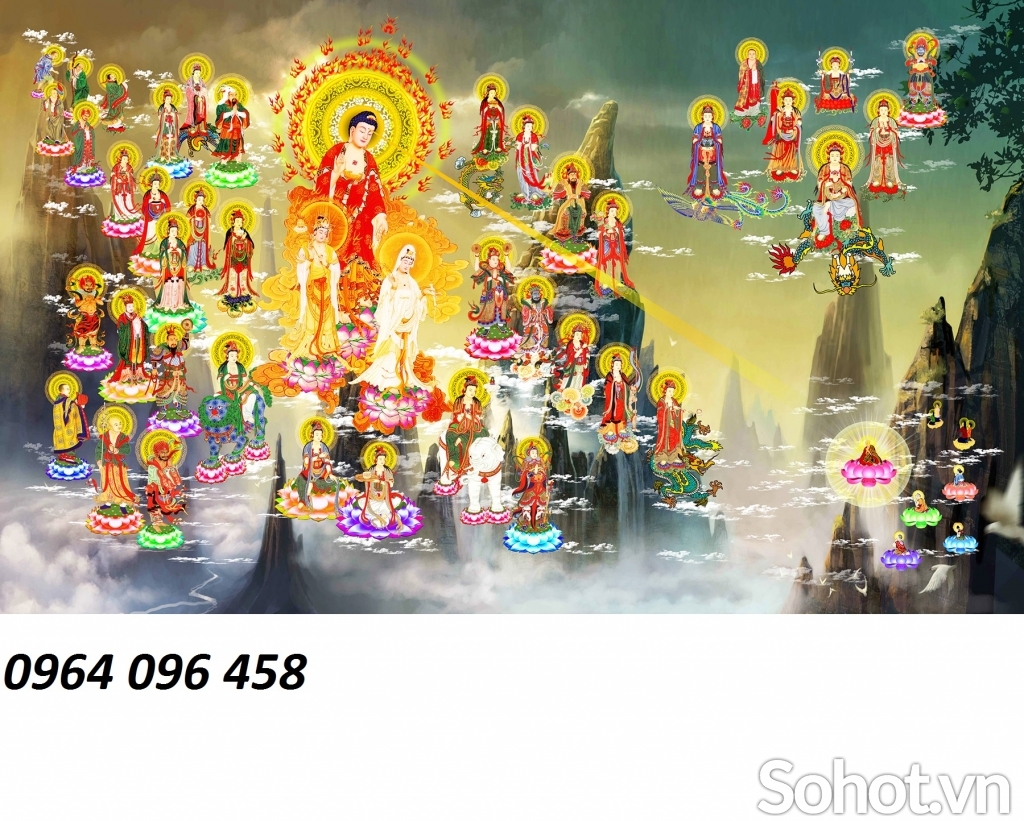 Tranh phật 3d - tranh gạch 3d phật - CXX43